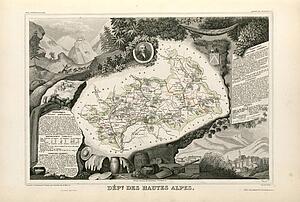 Hautes Art Print - Dépt. Des Hautes Alpes (Région Du Sud-Est)