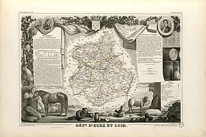 Dépt. D'eure Et Loir (Région Du Nord) - Art Print Art Print - Dépt. D'eure Et Loir (Région Du Nord)