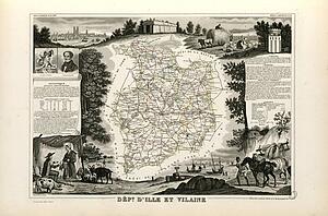 Vilaine Art Print - Dépt. D'ille Et Vilaine (Région Nord-Ouest)