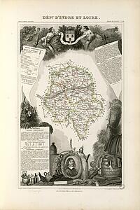 Dépt. D'indre Et Loire (Région De L'ouest) - Art Print Art Print - Dépt. D'indre Et Loire (Région De L'ouest)