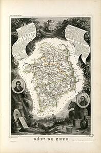 Dept Du Cher Art Print - Dépt. Du Cher (Région Du Centre)