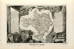 Gard Art Print - Dépt. Du Gard (Région Du Sud-Est)