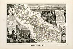 Dept Du Nord Art Print - Dépt. Du Nord (Région Du Nord)