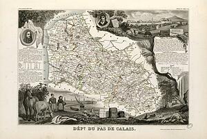 Path Art Print - Dépt. Du Pas De Calais (Région Du Nord)