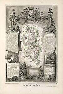 Dept Du Rhone Art Print - Dépt. Du Rhône (Région De L'est)