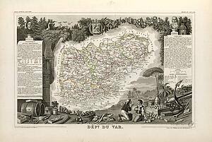 Dept Du Var Art Print - Dépt. Du Var (Région Du Sud)
