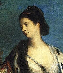 Art Print - Elizabeth, Duchess Of Hamilton And Argyll. Detail