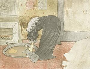 Lautrec Women Art Print - Elles: Woman At The Tub