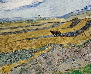 Enclosed Art Print - Enclosed Field With Ploughman