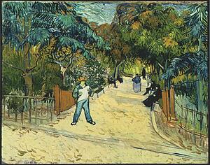 To Art Print - Entrance To The Public Gardens In Arle