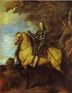 Art Print - Equestrian Portrait Of Charles I, King Of England