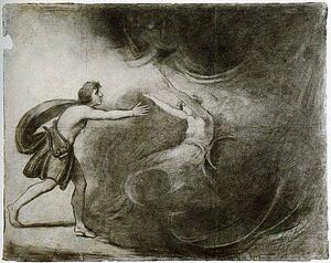 Art Print - Eurydice Floating Into Hell