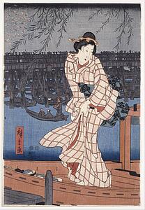 River Art Print - Evening On The Sumida River