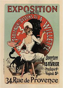Jules Chéret Art Print - Exposition De Tableaux & Dessins De A. Willette