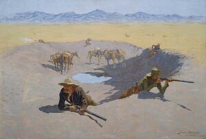 Fight Art Print - Fight For The Waterhole