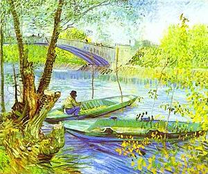 Art Print - Fishing In Spring, Pont De Clichy