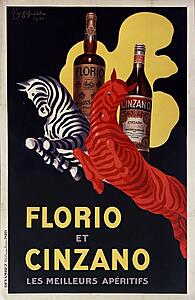 Cappiello Art Print - Florio Et Cinzano Les Meilleurs Apéritifs