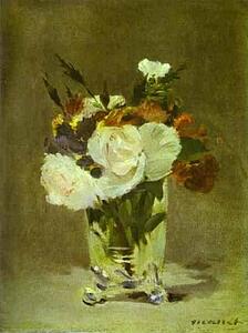 Flowers In A Crystal Vase - Art Print Art Print - Flowers In A Crystal Vase