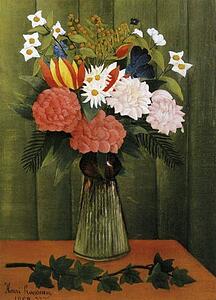 Flowers In A Vase. / Bouquet De Fleurs - Art Print Art Print - Flowers In A Vase. / Bouquet De Fleurs