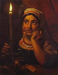 Art Print - Fortune-Teller With A Candle