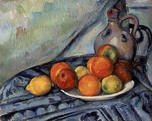 Paul Cézanne Art Print - Fruit And A Jug On A Table