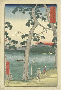 Left Art Print - Fuji At Left From The Tokaido