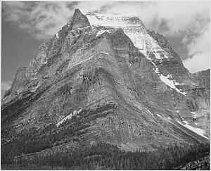 Full View Of Mountain Art Print - Full View Of Mountain, "going-To-The-Sun Mountain, Glacier National Park, " Montana. Photographs Of National Parks And Monuments, Compiled 1941 - 1942, Documenting The Period Ca. 1933 - 1942.