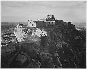 Arizona Art Print - Full View Of The City On Top Of Mountain, "walpi, Arizona, 1941. ". Photographs Of National Parks And Monuments, Compiled 1941 - 1942, Documenting The Period Ca. 1933 - 1942.