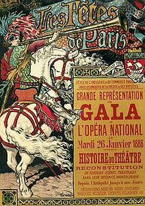 Eugène Grasset Art Print - Fêtes De Paris