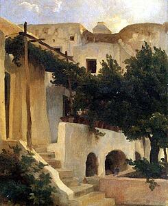 Art Print - Garden Of An Inn, Capri. Detail