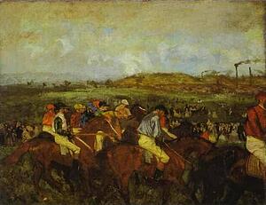 Art Print - Gentlemen Jockeys Before The Start