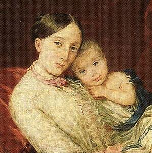 Grand Duchess Maria Nikolaevna With Her Children. Detail - Art Print Art Print - Grand Duchess Maria Nikolaevna With Her Children. Detail