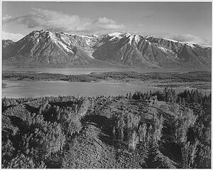 Grand Teton National Park, Wyoming.  Photographs Of National Parks And Monuments, Compiled 1941 - 1942, Documenting The Period Ca. 1933 - 1942. - Art Print Art Print - Grand Teton National Park, Wyoming.  Photographs Of National Parks And Monuments, Compiled 1941 - 1942, Documenting The Period Ca. 1933 - 1942.