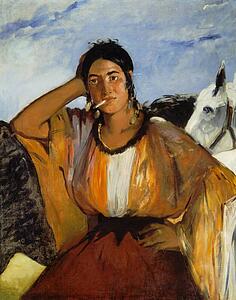 Edouard Manet Art Print - Gypsy With A Cigarette