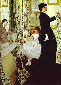 Art Print - Harmony In Green And Rose: The Music Room