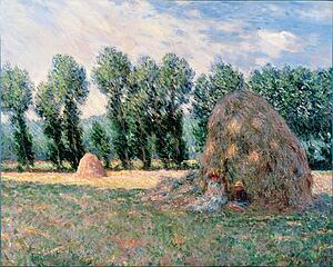 Haystacks Art Print - Haystacks