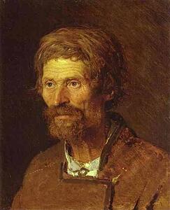 Head Of An Old Ukranian Peasant - Art Print Art Print - Head Of An Old Ukranian Peasant