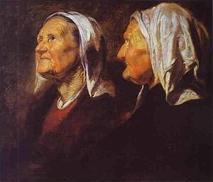 Art Print - Head Of An Old Woman