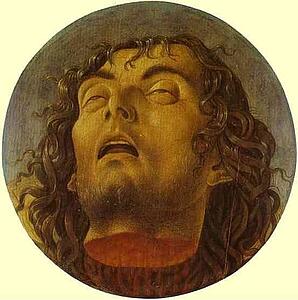 Head Of St. John The Baptist - Art Print Art Print - Head Of St. John The Baptist
