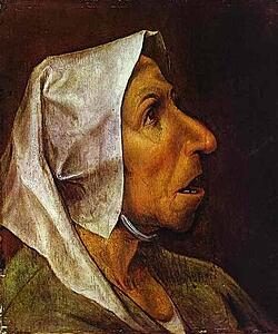 Head Of The Old Peasant Woman - Art Print Art Print - Head Of The Old Peasant Woman