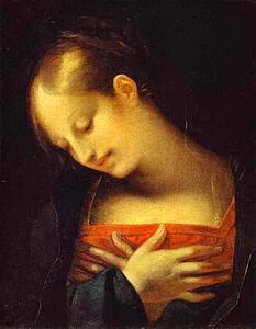 Head Of The Virgin For Annunciation - Art Print Art Print - Head Of The Virgin For Annunciation