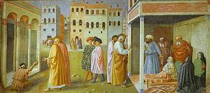 Art Print - Healing Of A Cripple And The Raising Of Tabitha