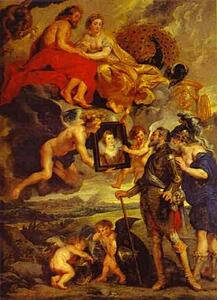 Art Print - Henry Iv Receives The Portrait