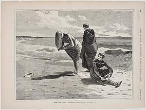 Published Art Print - High Tide, Published In Every Saturday, August 6, 1870