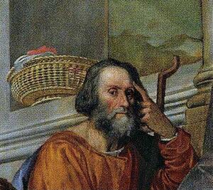 Holy Family With Saint John The Baptist, Saint Abthony Abbot, And Saint Catherine. Detail - Art Print Art Print - Holy Family With Saint John The Baptist, Saint Abthony Abbot, And Saint Catherine. Detail