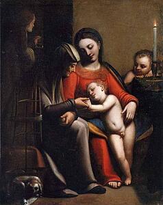 Art Print - Holy Family With Saints Anne And John