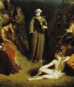 Art Print - Homer Reciting His Poems. Detail