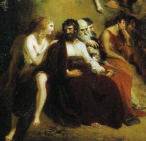 Homer Reciting His Poems. Detail - Art Print Art Print - Homer Reciting His Poems. Detail