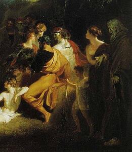 Art Print - Homer Reciting His Poems. Detail