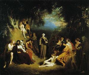 Homer Reciting His Poems - Art Print Art Print - Homer Reciting His Poems